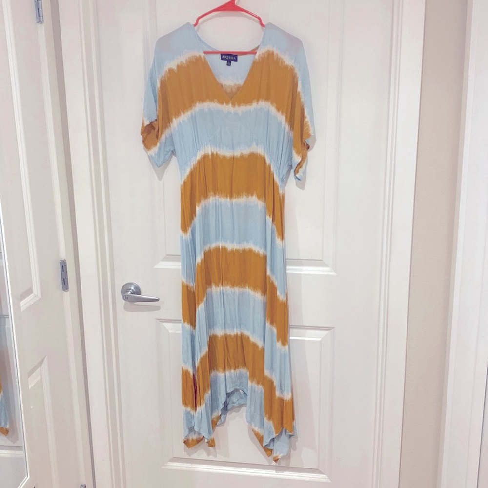 Tie dye maxi dress